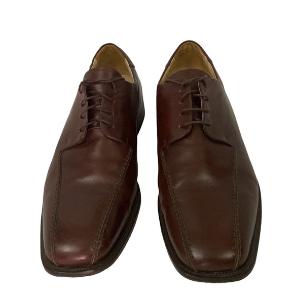 Pronto Uomo Firenze Made in Italy Men’s Brown Leather Shoe Size 11.5 - Picture 2 of 7